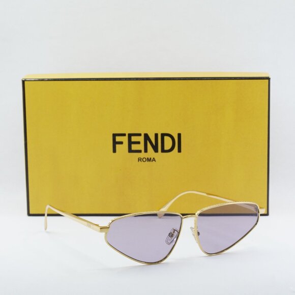 Final Price! Fendi FE40068U 30S Gold/Lilac Sunglasses - Picture 4 of 12